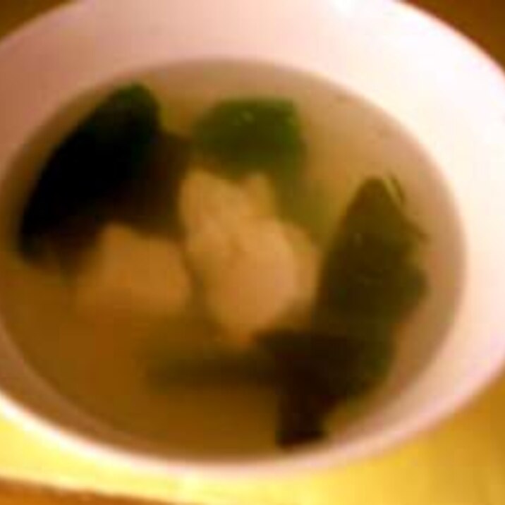 ヘルシーな豆腐スープ